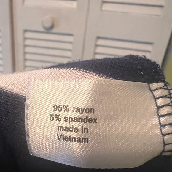 Lane Bryant Navy & White Stripe Criss Cross Back Knit Dress Plus - Picture 5 of 6